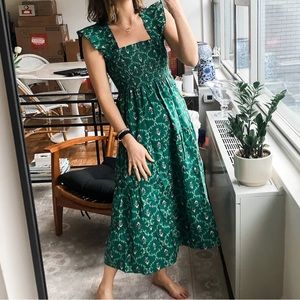 Emerald Trellis Hill House Ellie Nap Dress